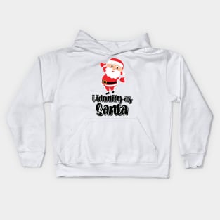 I Identify As Santa Funny Christmas Pajamas For Dad X Mas Kids Hoodie